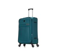 Skylark Large Suitcase 29" Super Lightweight Luggage 20% Expandable 4 Wheel Spinner Soft Shell Check in Luggage for 23kg (Oil Green, 112 litres)