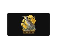Skylark Nebraska Bird Mouse Mat Pad Desk Mat Office Accessories 40X75cm
