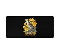 Skylark Nebraska Bird Mouse Mat Pad Desk Mat Office Accessories 40x90cm