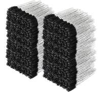 Skylety 1000 Pcs Disposable Mascara Wands Bulk Mascara Eyelash Brush Spoolies Makeup Applicator Eyelash Wands for Eye Lash Extension, Eyebrow Comb, 3.9 x 0.2 x 0.3 Inch (Black,Glitter)