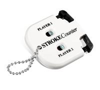 Skylety 2 Player Stroke Counter Golf Score Indicator 2 Digits Mini Square Golf Score Counters Handy Scorer Golf Count Shot Stroke Putt Score Counter for Men Women Golf Scoring Keeper (White)