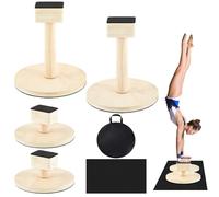 Skylety 3 in 1 Adjustable Handstand Canes High Low Canes, Yoga Block with Storage Bag and Non Slip Pad, Cheer Balance Trainer for Gymnastics, Acrobatics, Contortionist Flexibility Core Strength
