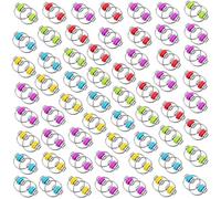 Skylety 60 Pcs Bike Fidget Chain Flippy Bulk Mini Chain Key Ring for ADHD Stress Relief Flippy Key for Adults