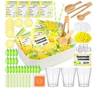 Skylety Lemonade Stand Sensory Bin Fillers Summer Homemade Lemon Drink Role Play Sensory Bin Items Fine Motor Counting Sorting for Summer Activities Party Favors