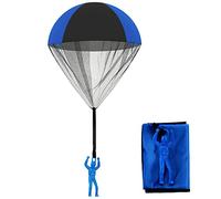 Skylety Parachute Toy Soldiers Hand Throwing Army Men Toys Parachute Hand Throw Toy Outdoor Flying Toys for Boys and Girls (Blue Black,1 Pcs)