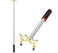 SKYLETY Pool Cue Snooker Pool Bridge Stick Pool Table Accessories Retractable Billiards Cue Rest with Removable Brass Bridge Head (Low Bridge Head)