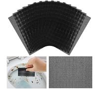 Skyley 24 Pack Flexible Scrubbing Screen Cleaning Mesh for Household 5.5 x 4 Inch Cleaner Toilet Hard Water Ring Remover Scouring Pad Abrasive Grit Cleaning Screen for Remove Carbon, Rust and Scale