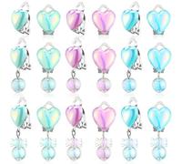 Skyley 9 Pairs Girls Clip on Earrings Pretend Princess Play Earrings Jewelry Set, alloy, crystal plastic, silicone, No Gemstone