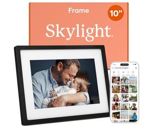 Skylight 10 Inch Digital Photo Frame - HD Touch Screen Digital Picture Frame, WiFi Enabled with Load from Phone Capability - Smart Photo Hub for Friends and Family, Black