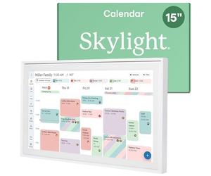 Skylight Calendar: 15-inch Digital Calendar & Chore Chart, Smart Touchscreen Interactive Display for Family Schedules - Wall Mount Included, Great for Organizing Your 2025 Wall Planner