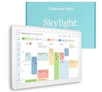Skylight Calendar Max: 27-Inch Smart Digital Calendar & Chore Chart, Family Organizer with Interactive Touchscreen Display - Wall Mountable in Portrait or Landscape, Classic White Frame