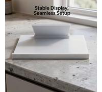 Skylight Calendar Stand for 27 in / 68.6 cm Skylight Calendar Max, PLA Plastic Desktop Display Solution, Freestanding Base, Minimalist White, Stable Desk Holder, Home Use