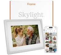 Skylight Digital Picture Frame - WiFi Enabled with Load from Phone Capability, Touch Screen Digital Photo Frame Display - Customizable Friends and Family - 10 Inch Silver
