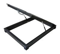 Skylight House Roof Window, Customized Aluminum Alloy Attic Skylight Lids, Sloped Flat Roof Lighting Well Window, Attic Sun Room Skylight, for Residential Buildings(LxW 70x65cm/27.6x25.6in)