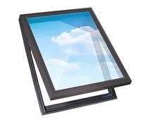 Skylight House Roof Window, Venting Deck Viewing Cover, LXW 60x50cm/2.0x1.6ft, 60x55cm/2..8ft, for Attic Sunrooms(55x95cm(1.8x3.1ft))