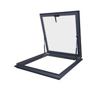 Skylight Roof Window Double Glazed Tempered s Aluminum Alloy e F Mount Access Hatch with Gas Strut Manual Handle Venting Daylight for Attic & Sunroom