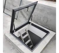 Skylight Roof Window for Attics & Basements Manual Venting Egress Aluminum Frame Tempered Glass 34x24inIdeal for Flat & Sloped Roof Lighting Solutions