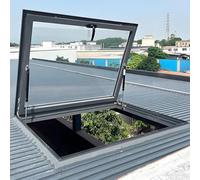 Skylight Roof Window for Sloped & Flat Roofs Attic Sunroom & Underground Lighting Multi-Angle Aluminum Design (75x75cm / 29.5x29.5 in) - Enhance Natural Light
