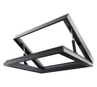 Skylight Roof Window， Underground Lighting Well Window with Double Layer Glass, Aluminum Alloy Frame Access Hatch Security Door for Sun Room(90x50cm)