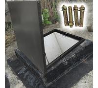 Skylight Roof Window, Vent Fan Escape Roof Hatch with Galvanized Deck Cover Gas Strut and Custom Size Frame for Attic Access
