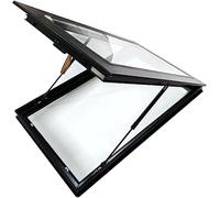 Skylight Roof Window - Waterproof F Mount Deck Hatch with Double Layer Tempered s Secure Venting Access Door for Sunroom & Underground Lighting (Size: 55x80cm/21.7x31.5in)