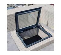 Skylight Roof Window with Double Layer Tempered Glass Flush Mount Access Hatch for Sunroom Security Door & Viewing Window Cover 19.7x33.5in/50x85cm