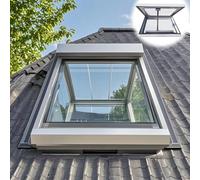 Skylight Roof Window with Remote Control & Rain Sensor, Electric Window for Sun Room or Basement Door Lighting - Ideal for Natural Illumination & Ventilation