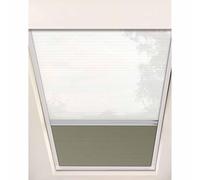 Skylight Shades Blinds SkylightS Cover, With Frame Manual Honeycomb Blinds, For Loft, Glass Room, Sloping Roof Room(Beige grey,0.8x1.35m/31.5x53")