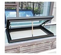 Skylight Window 19.7-47.2 Inch with Gas Spring Lift Tempered Glass Roof Hatch Remote Control & Rain Sensor (75x95cm) - Ideal for Home & Loft Spaces