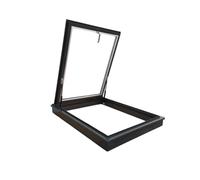 Skylight Window for Flat Sloped Roof Attic & Basement Light Well Aluminu with Tempered s 21.7"x21.7" Sun Room Lighting Solut