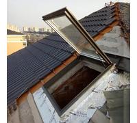 Skylight Window for Sloped & Flat Roof, Highly Sealed Underground Windows for Rainproof/Anti-Theft, Roof Skylight with Double-Layer Tempered Glass(75x100cm/29.5x39.4in)