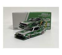 Skyline 0210 Kaidi Racer Bosozoku Style Silver Green 1:64 Pop Race PR640061
