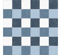 Skyline Blue 2.5mm Vinyl Flooring Tile Effect Geometric Vinyl Plank For Domestic & Light Office Use-7M(23') X 4M(13'1")-28M²