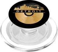 Skyline-Detroit Raver Rave DJ House Vinyl Music Disco Techno PopSockets PopGrip for MagSafe