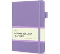 Skyline Hourly Weekly Planner - Undated Agenda & Daily Appointment Book - Time Blocking Notebook for Business Entrepreneurs, A5 (Lavender)