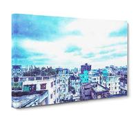 Skyline of Dhaka in Bangladesh Canvas Wall Art Print 30x20 Inch