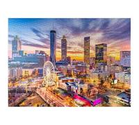 Skyline of Downtown Atlanta, Georgia - Premium 1000 Piece Jigsaw Puzzle for Adults