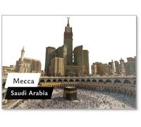 Skyline of MECCA SAUDI Arabia, Royal Clock in Makkah,mecca Sky, Fridge Magnet