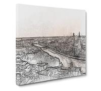 Skyline of Verona Italy Canvas Print | Gallery Wrapped 30mm Frame Wall Art | 14x14 inches | Ready to Hang | Modern Cityscape Picture | Living Room Bedroom Lounge Office