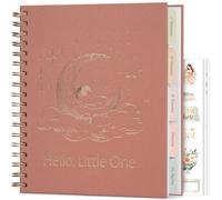 Skyline Pregnancy Planner Journal - Pregnancy Log Book & Keepsake with Prompts, Checklists, Calendars - Spiral-Bound Memory Book for Moms-to-Be, 8.5x11” (Dusty Pink)