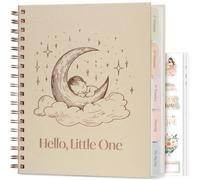Skyline Pregnancy Planner Journal - Pregnancy Log Book & Keepsake with Prompts, Checklists, Calendars - Spiral-Bound Memory Book for Moms-to-Be, 8.5x11” (Pearl)