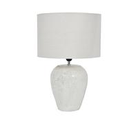 Skyline Terracotta Table Lamp - White
