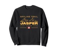 Skyline Trail Jasper Canada Flag Rocky Mountains Hiking Sweatshirt