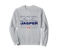Skyline Trail Jasper Canada Flag Rocky Mountains Hiking Sweatshirt
