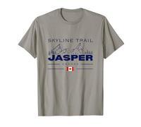 Skyline Trail Jasper Canada Flag Rocky Mountains Hiking T-Shirt