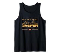 Skyline Trail Jasper Canada Flag Rocky Mountains Hiking Tank Top