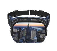 Skyline Views Square Double-Layer Waist Bag for Outdoor Activities Such as Sports, Travel, Hiking, Cycling