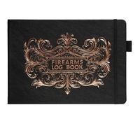 Skyline Vintage Firearms Acquisition & Disposition Record Book - Hardcover Gun Log Book for Firearm Dealers & Personal Use - Log Book for Receipt & Disposition Records, 10x7″(Black)