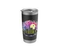 Skyline with Witch Building City Silhouette Stainless Steel Insulated Tumbler