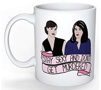SkyLine902 - My Favorite Murder Mug (Murderino, Stay Sexy and Don't Get Murdered, SSDGM, Georgia, Karen, Podcast, Stay out of the Forest), 11oz Ceramic Coffee Novelty Mug/Cup